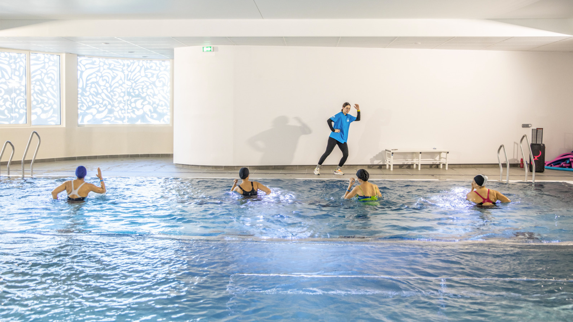 piscine du PRISME pendant l'inauguration