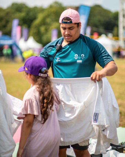 volontaire au Parc des Jeux 